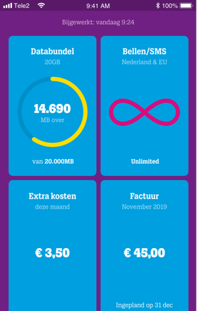 MijnTele2 app MijnTele2 app