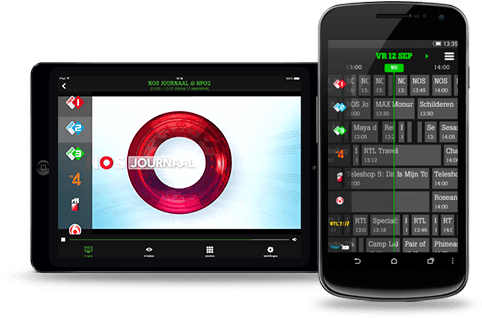 Telefoons met tv programma erop