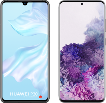 samsung galaxy s20 vs huawei p30 lite